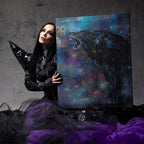Original Artwork Painting “Black Wolf”